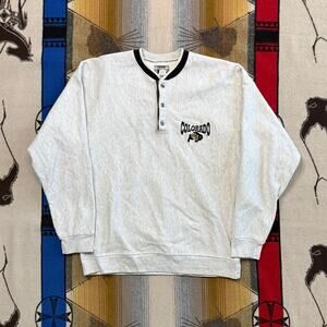 Vintage 90s University Of Colorado Buffaloes Embroidered Sweatshirt Size XL